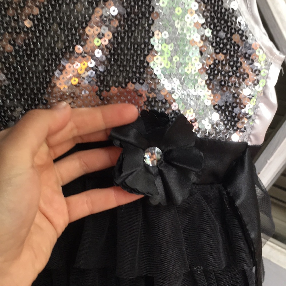 Sequined & Ruffle Dress - Picture 2 of 3